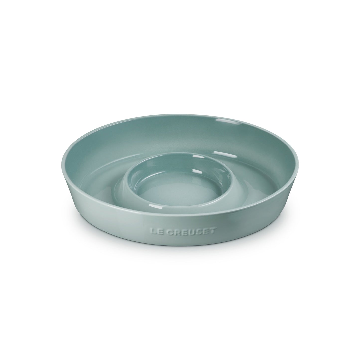 Plato Chip & Dip 34 Cm Sea Sealt Le Creuset1#Sin color