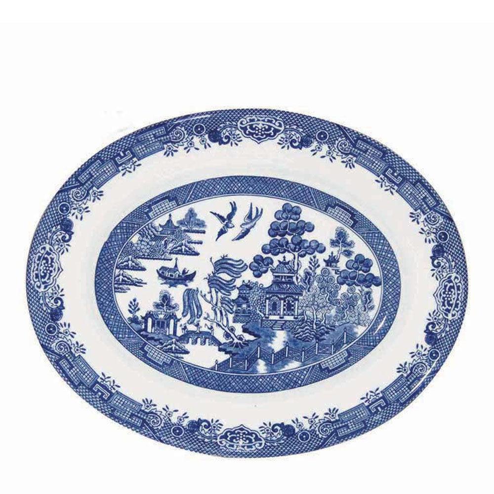 Plato Ovalado Blue Willow  31cms Churchill1#Sin color