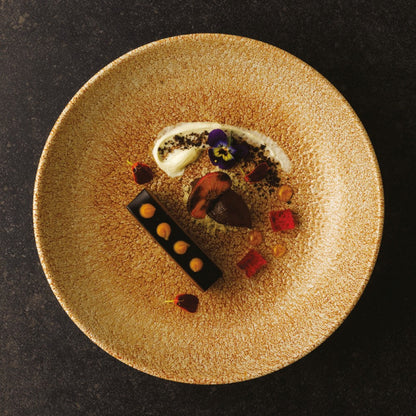Plato Raku Naranjo 16 Cms Churchill2#Naranjo