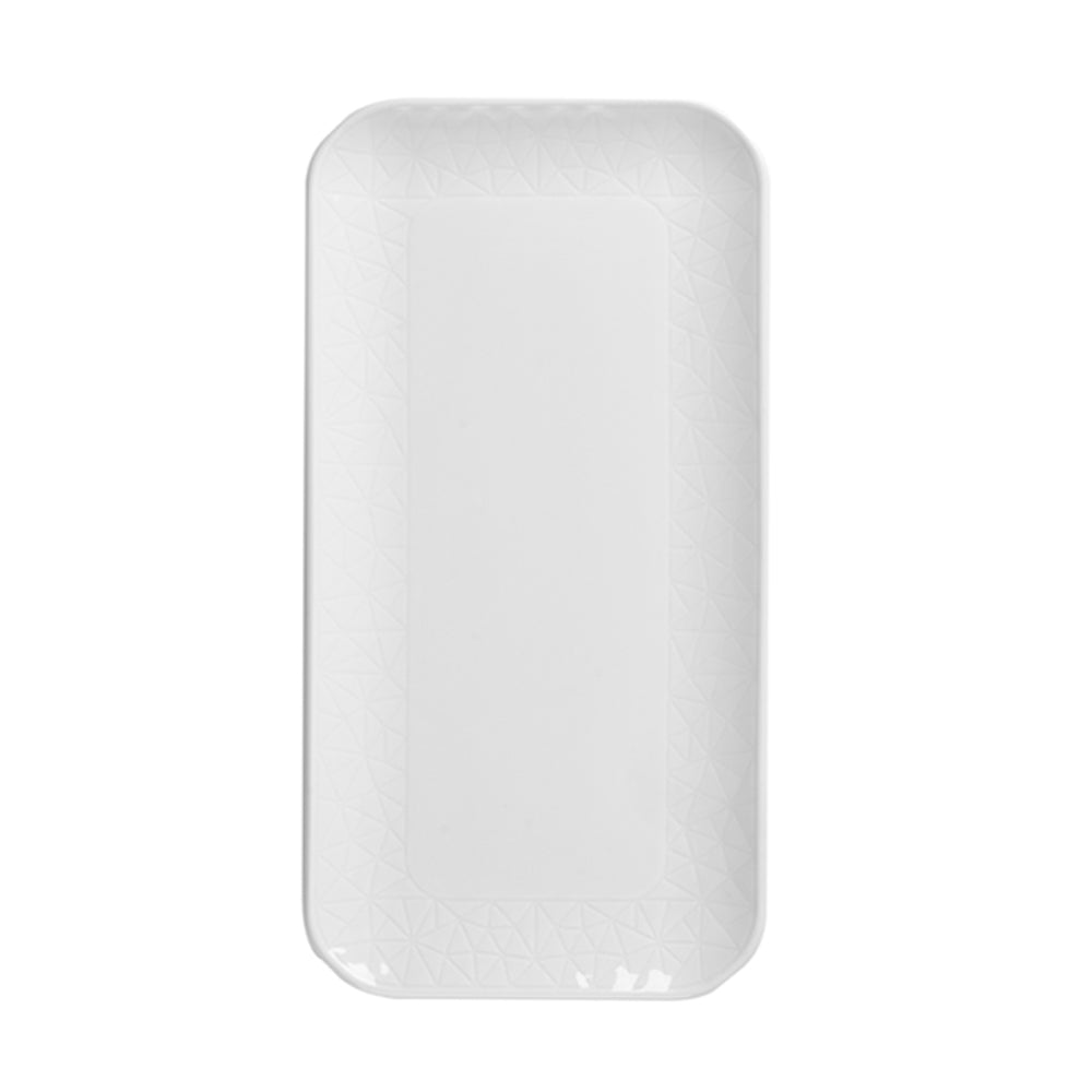 Plato Rectangular Blanco Sin Borde 26 Cms Churchill3#Blanco