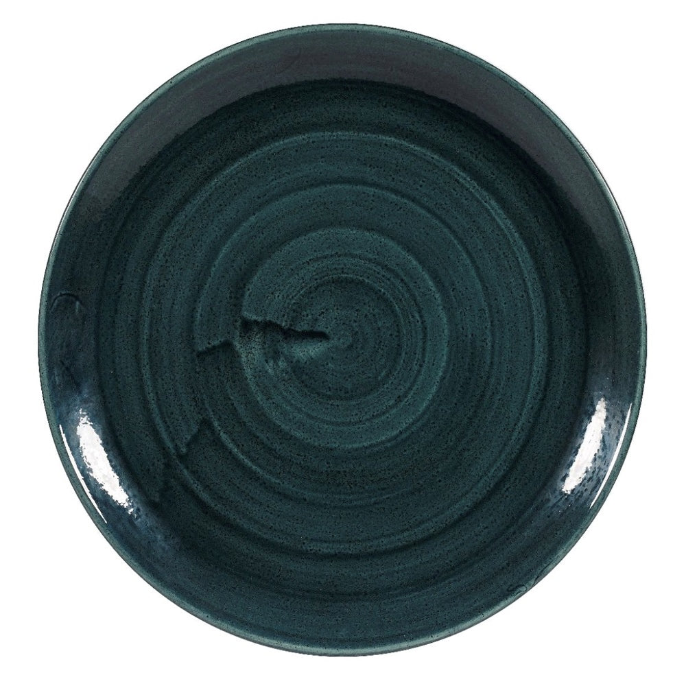 Plato Stonecast Verde Azulado 28 Cms Churchill1#Verde Oscuro