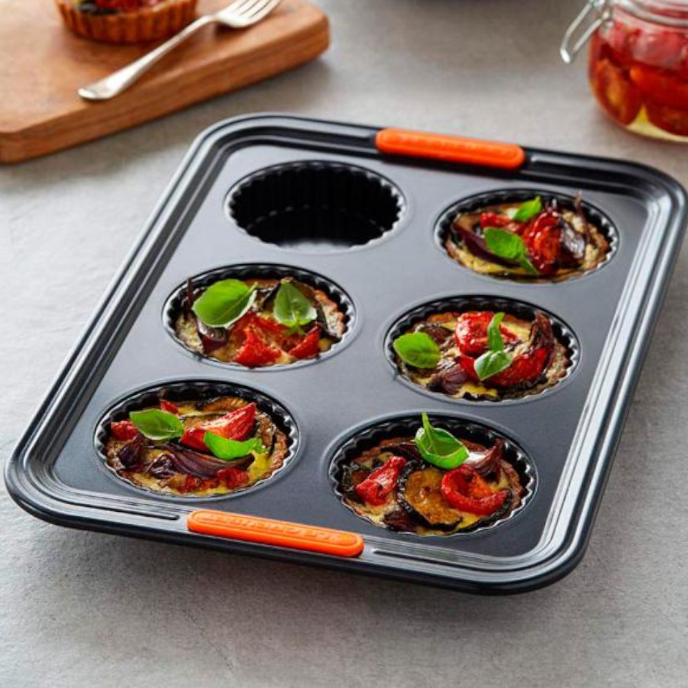 Molde 6 Tartaletas Le Creuset2#Negro