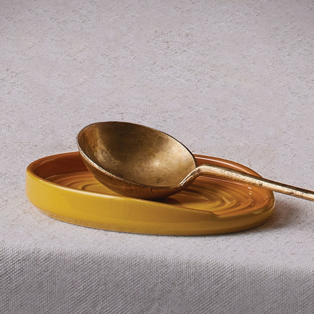 Reposa Cuchara Ovalado Le Creuset2#Amarillo