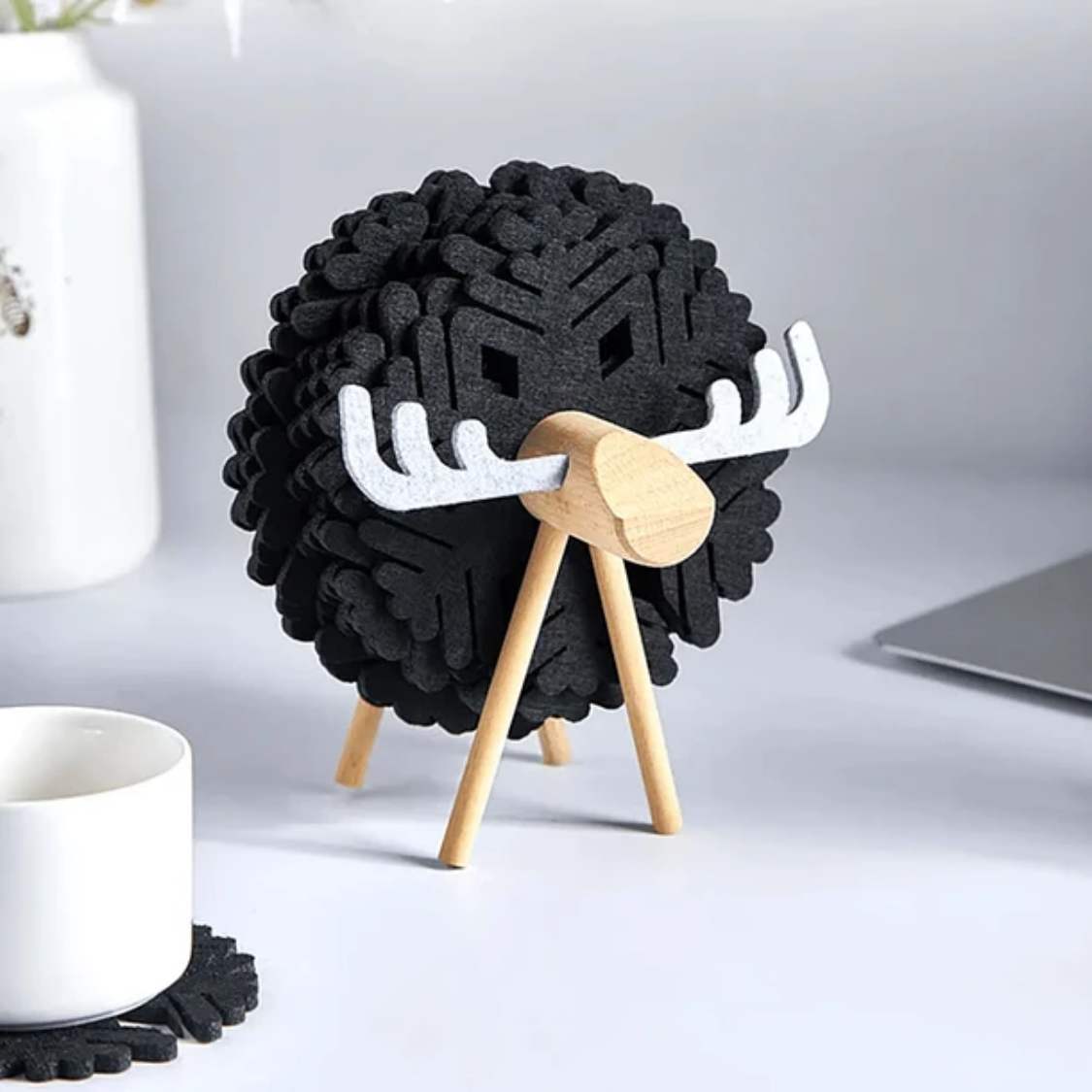 Posavasos Con Soporte Reno Santú Home & Deco6#Negro