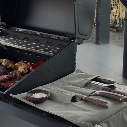 Set Estuche Accesorios Parrillero Simple Cook