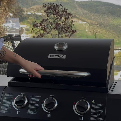 Parrilla a Gas Essence 3Q Black FDV