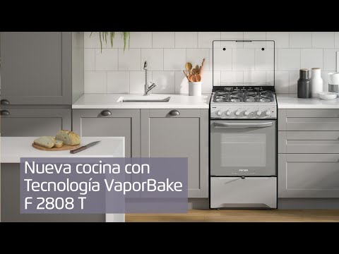 Cocina a Gas 4 Platos VaporBake Triple Llama F 2808 T Fensa12#Espejado