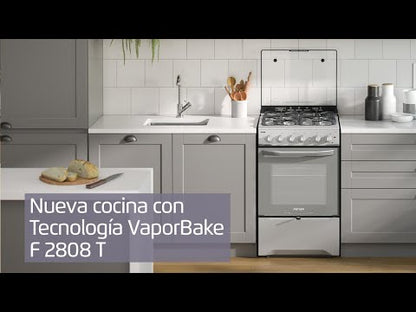 Cocina a Gas 4 Platos VaporBake Triple Llama F 2808 T Fensa12#Espejado