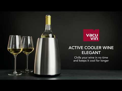 Enfriador de Champagne Elegant Acero Inoxidable Vacuvin6#Gris