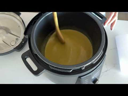 Olla Eléctrica Multifuncional Cook 6 Lts Mouvair + Rociador de aceite + Molinillos sal y Pimienta9#Negro