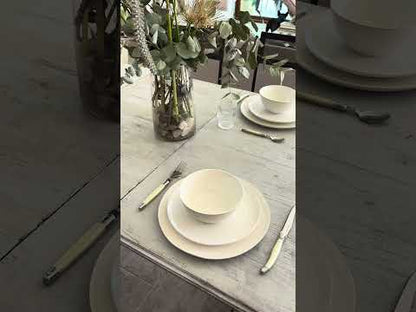 Juego de Loza 12 Piezas Cerámica Toscana Simplit7#Arena