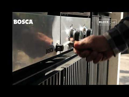 Pack Para Quincho Block Gas 750 + Block Carbón 750 Bosca2#Negro/Inox