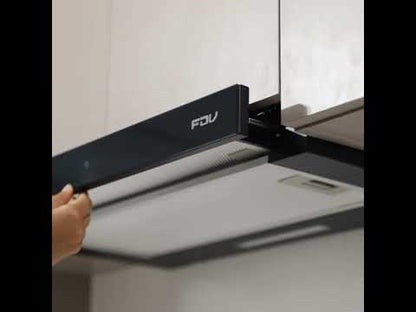 Campana Bajo Mueble City Black Touch 60 cm 452 m3/h FDV