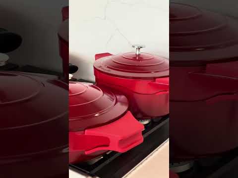 Batería de Cocina Antiadherente Toulouse 7 Pzs + Accesorios Simplit5#Rojo