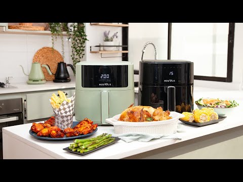 Pack Freidora de Aire Clear Fry 6lts + Hervidor Inteligente Mouvair Swan8#Negro