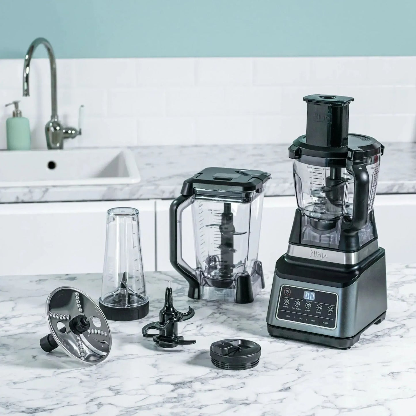 Procesadora de Alimentos y Licuadora 3 en 1 BN800 Ninja1#Negro