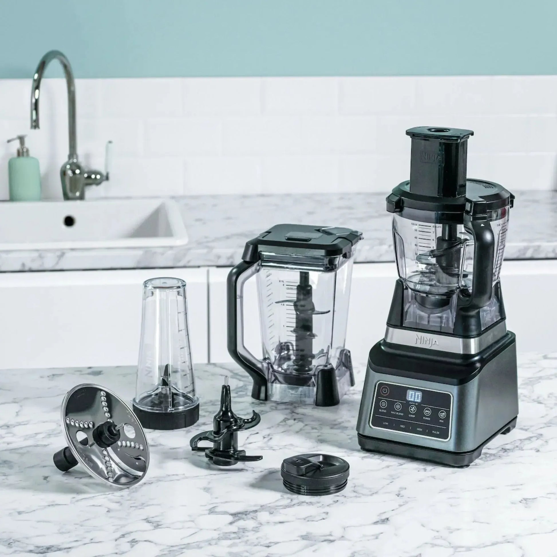 Procesadora de Alimentos y Licuadora 3 en 1 BN800 Ninja1#Negro