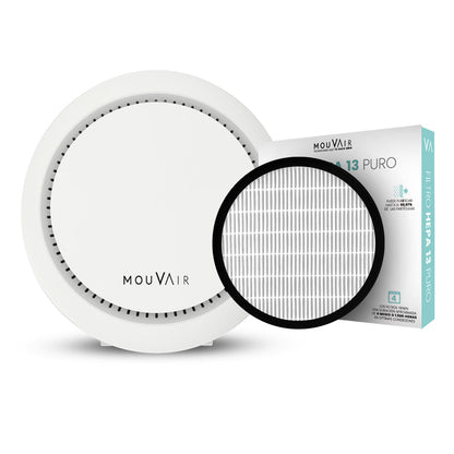 Purificador De Aire Mouvair Om + Filtro H13 Mouvair7#Negro