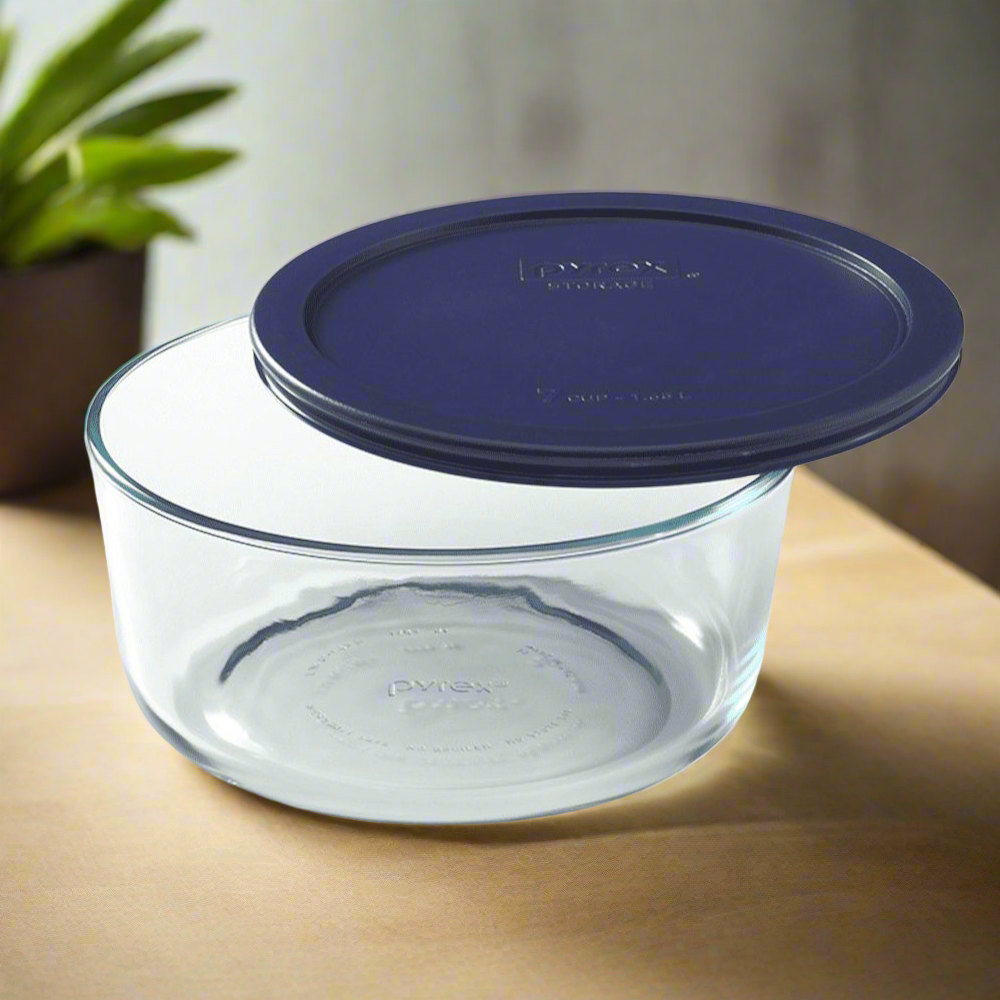 Contenedor Redondo De Vidrio Con Tapa 950 Ml Pyrex1#Sin color