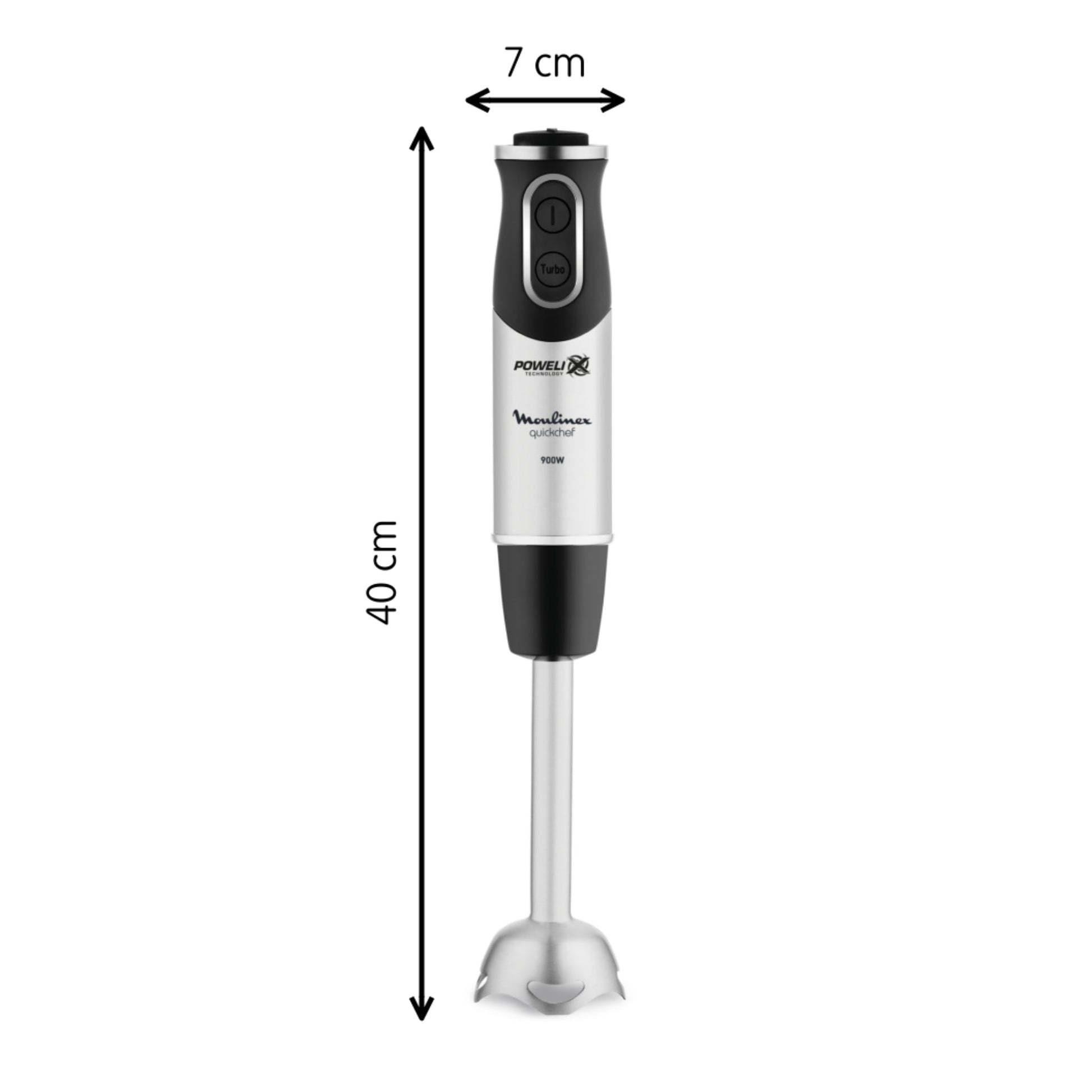 Licuadora De inmersión Quickchef 3 En 1 Moulinex7#Plateado