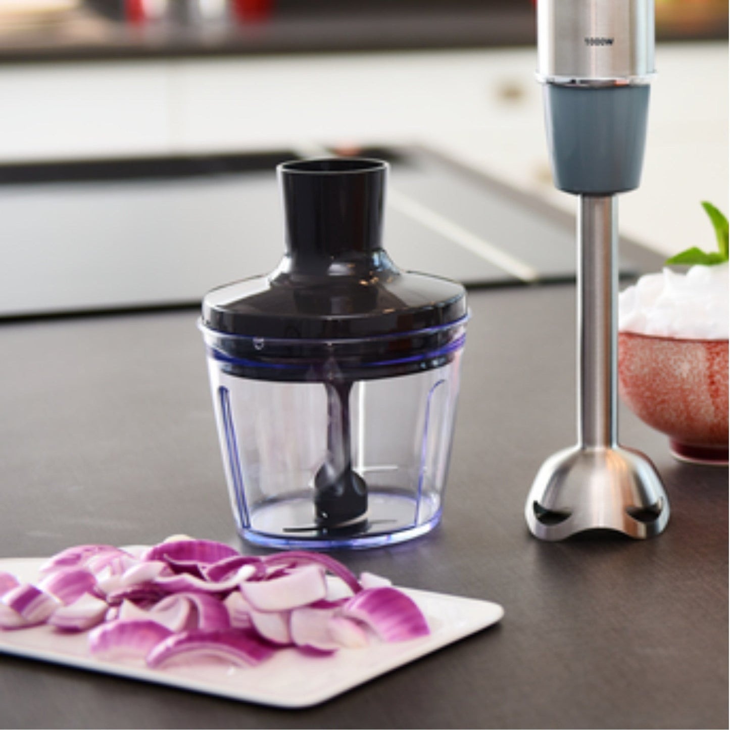 Licuadora De inmersión Quickchef 3 En 1 Moulinex3#Plateado