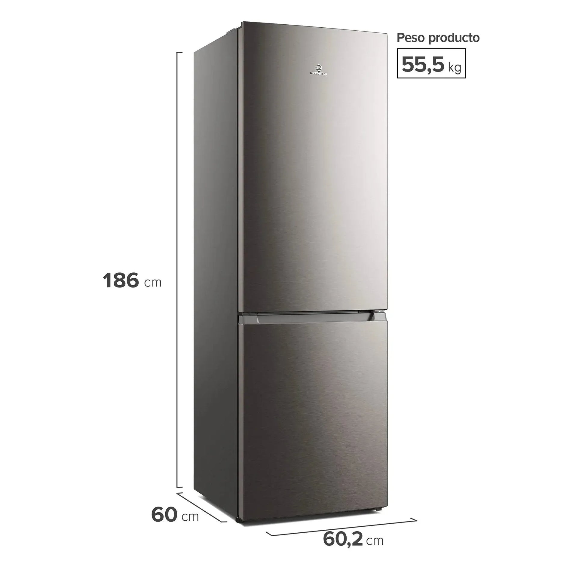 Refrigerador 285L No Frost Bottom Freezer Inverter MI60S Mademsa-Refrigeradores