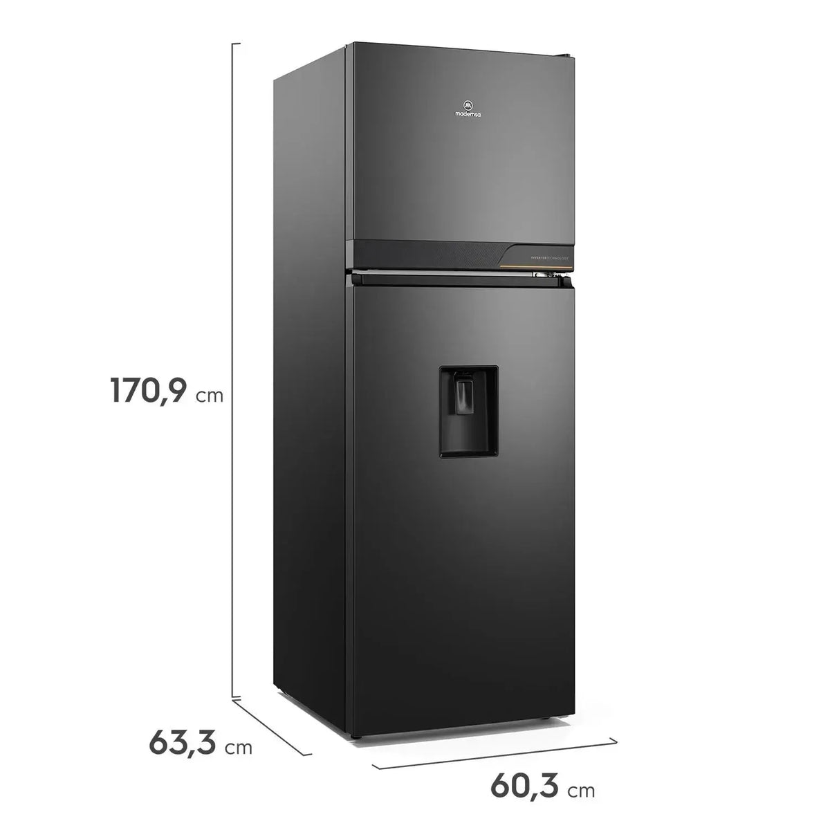 Refrigerador 323L No Frost Top Freezer Inverter Altus 1350INW Mademsa-Refrigeradores