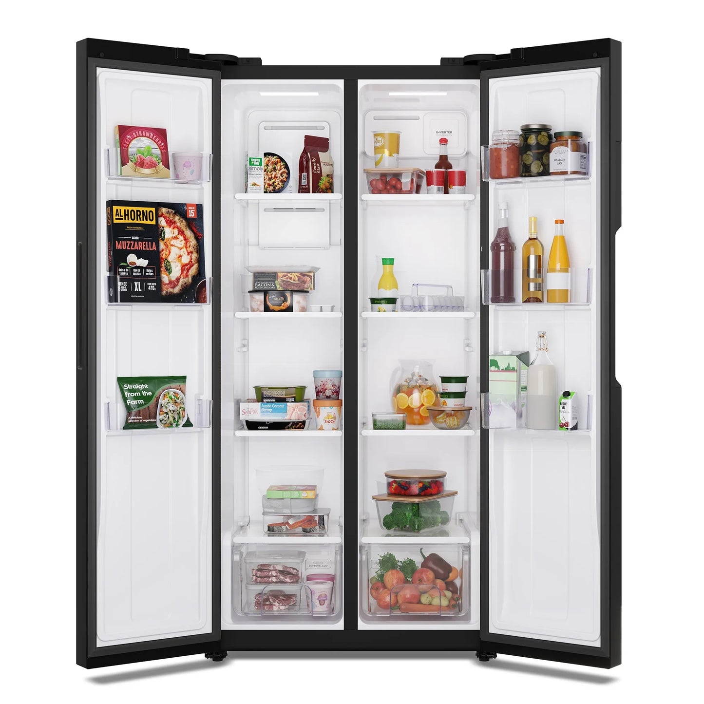Refrigerador 430L No Frost Side By Side MAS430B Mademsa-Refrigeradores Side by Side