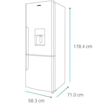 Refrigerador Bottom Freezer RMB300IZLRX0 294 Lts Mabe9#Inox