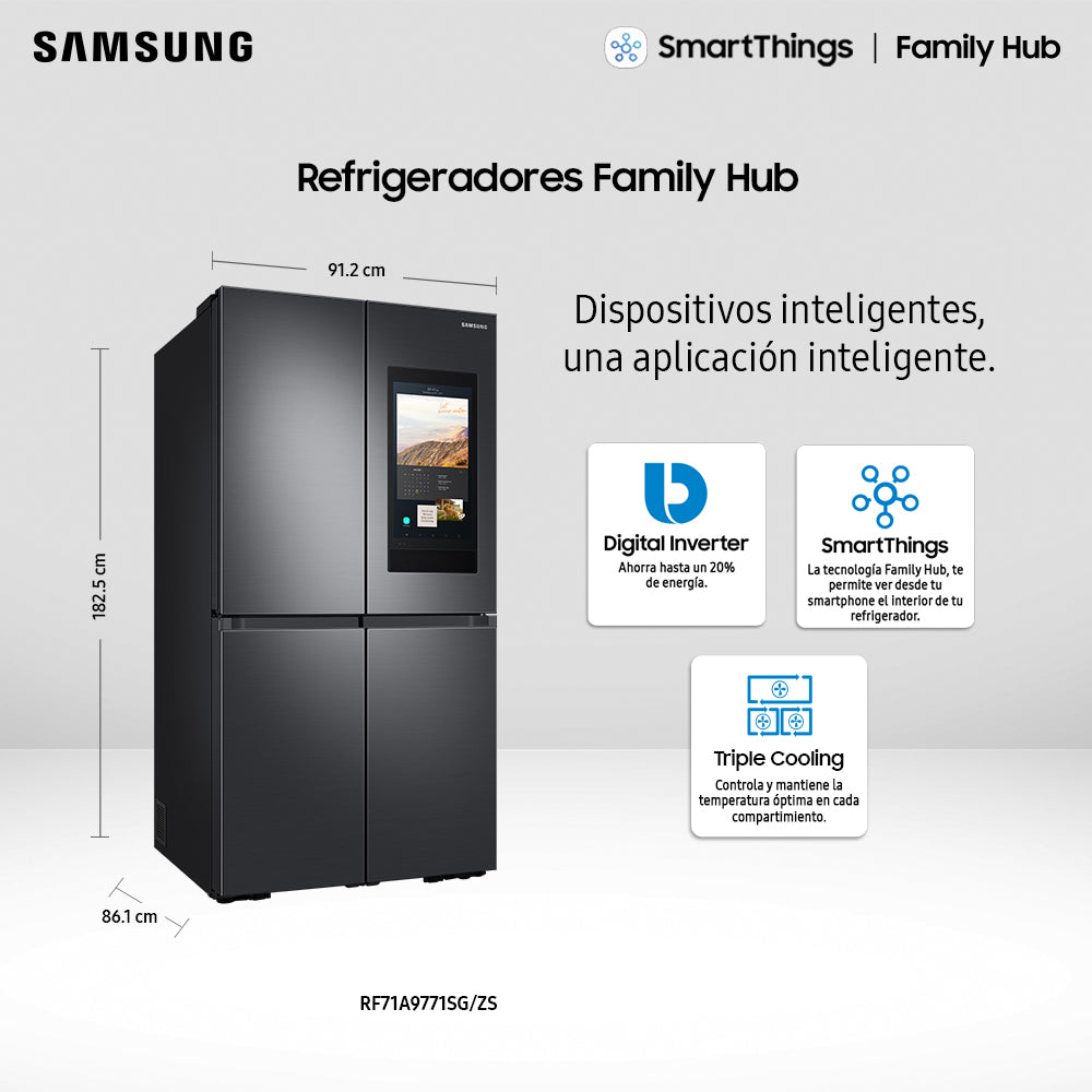 Refrigerador French Door RF71A9771SG/ZS 703 Lts Samsung – Kitchen Center