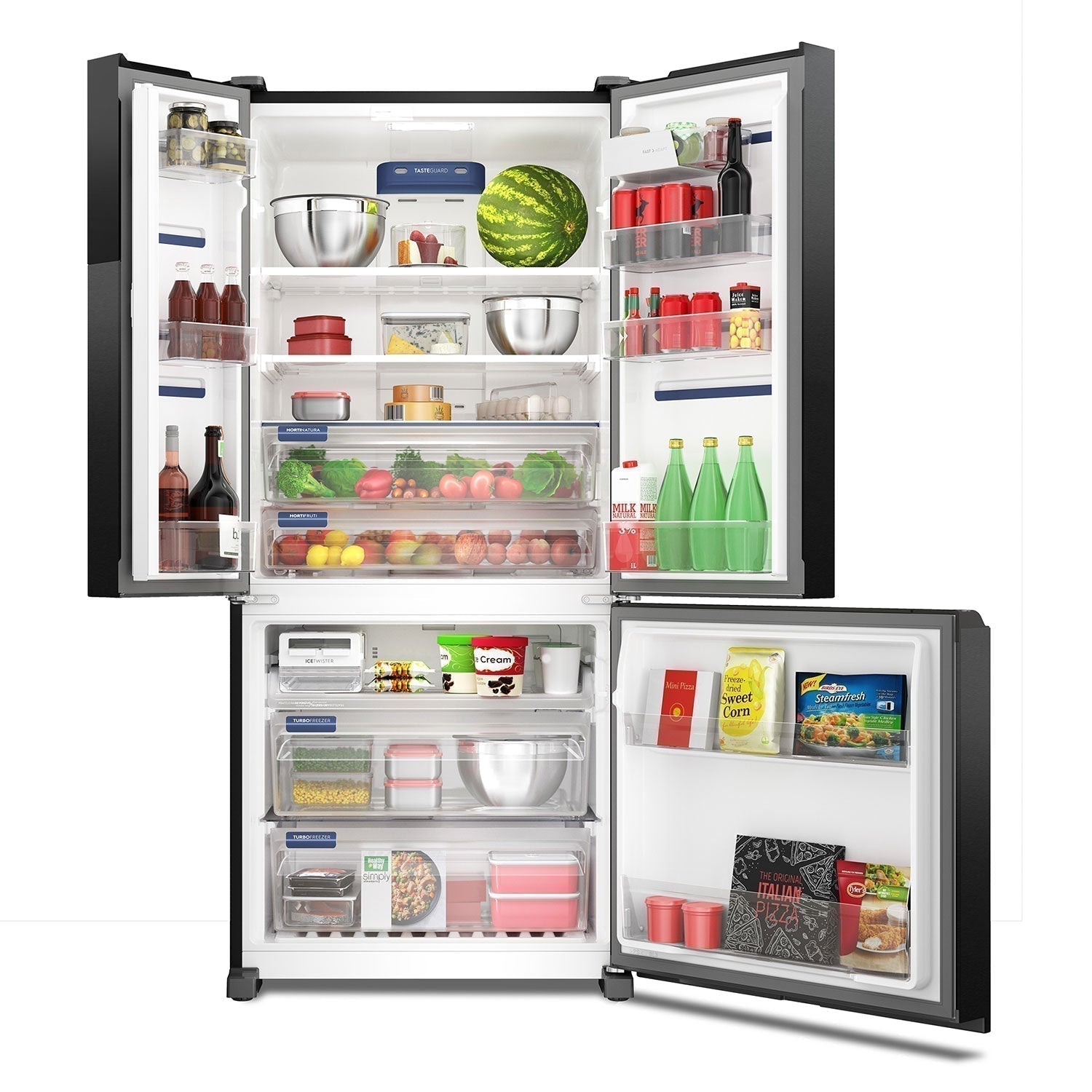Refrigerador 590 Lts No Frost 3 Puertas Inverter IM8B Electrolux4#Negro