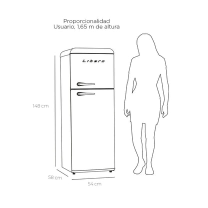 REFRIGERADOR RETRO FRIO DIRECTO 204 LTS LRT-210DFMR MENTA-Refrigeradores