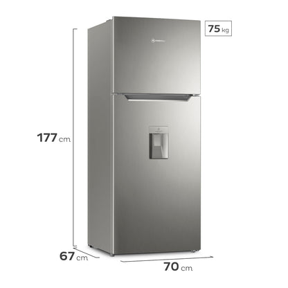 Refrigerador Top No Frost 425 L Altus 1430W Mademsa3#Inox