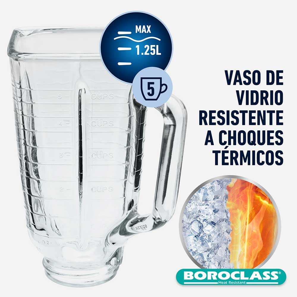 Repuesto Vaso Vidrio Boroclass 1.25 Lts Oster2#Sin Color