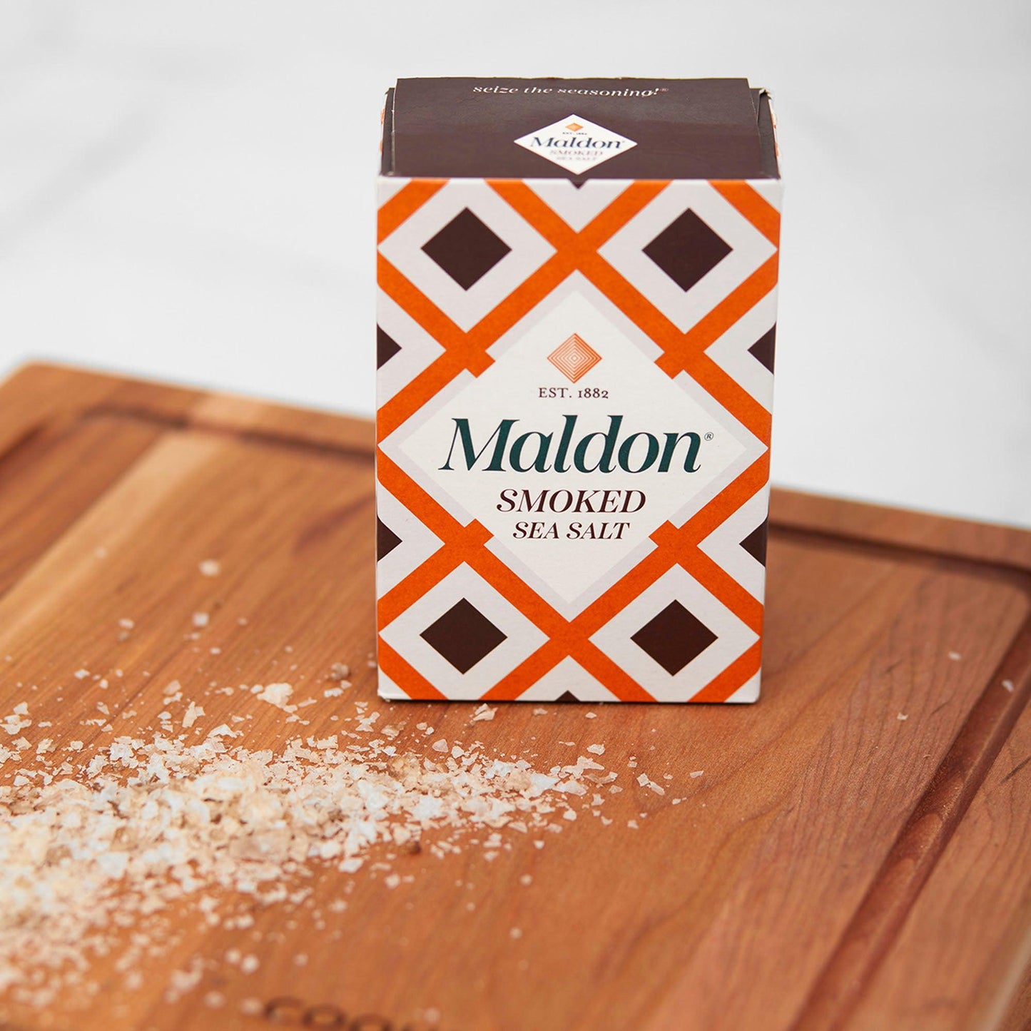 Caja de Sal de Mar Ahumada en Escamas 125 Grs Maldon