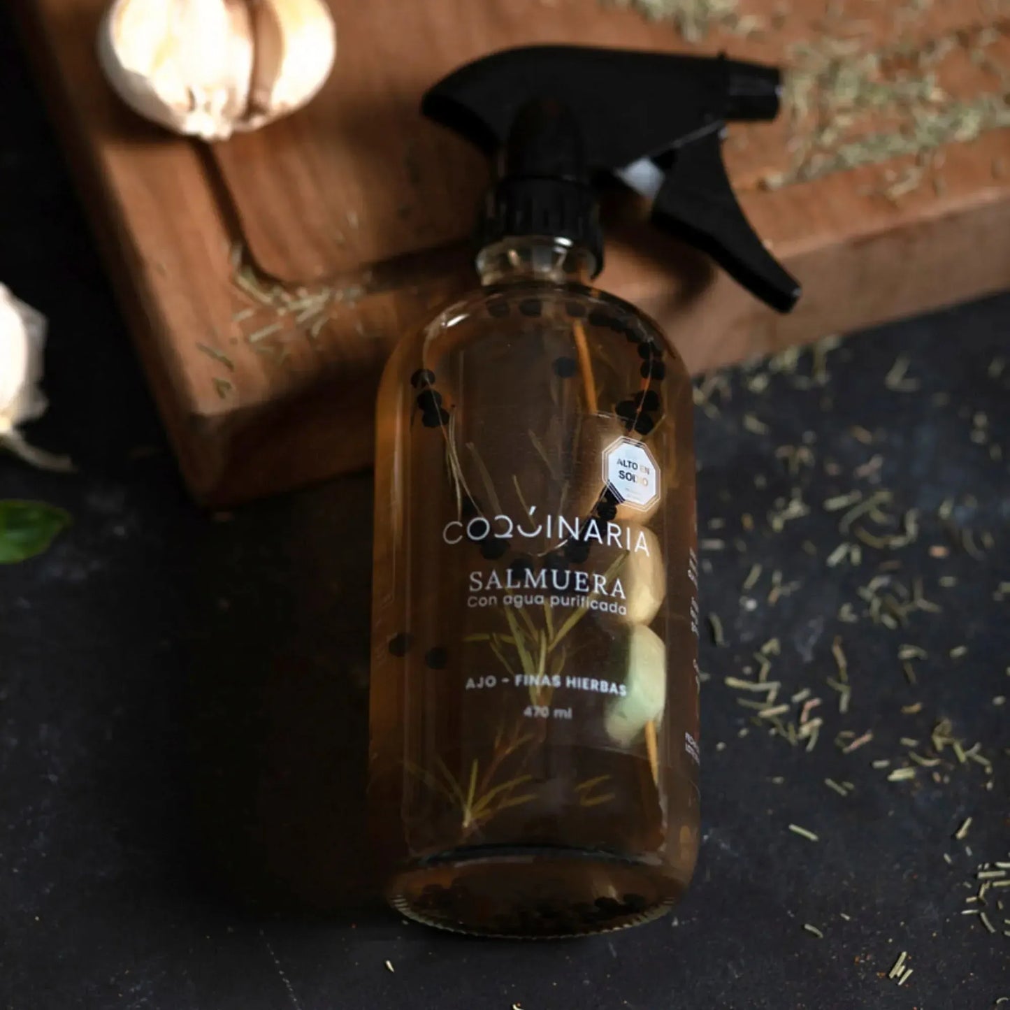 Salmuera Ajo y Hierbas 470 ml Coquinaria