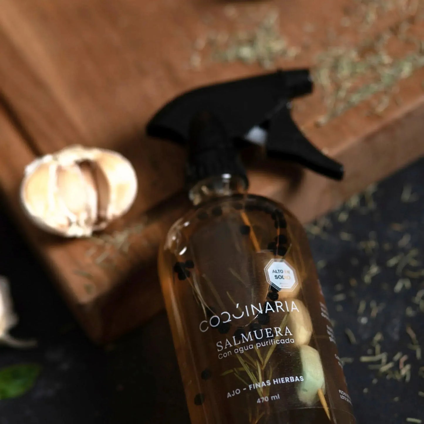 Salmuera Ajo y Hierbas 470 ml Coquinaria