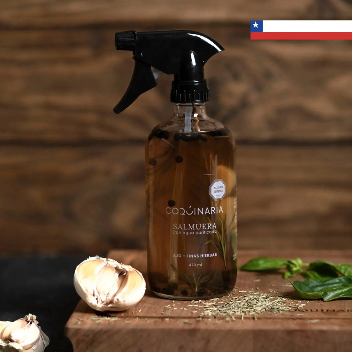 Salmuera Ajo y Hierbas 470 ml Coquinaria