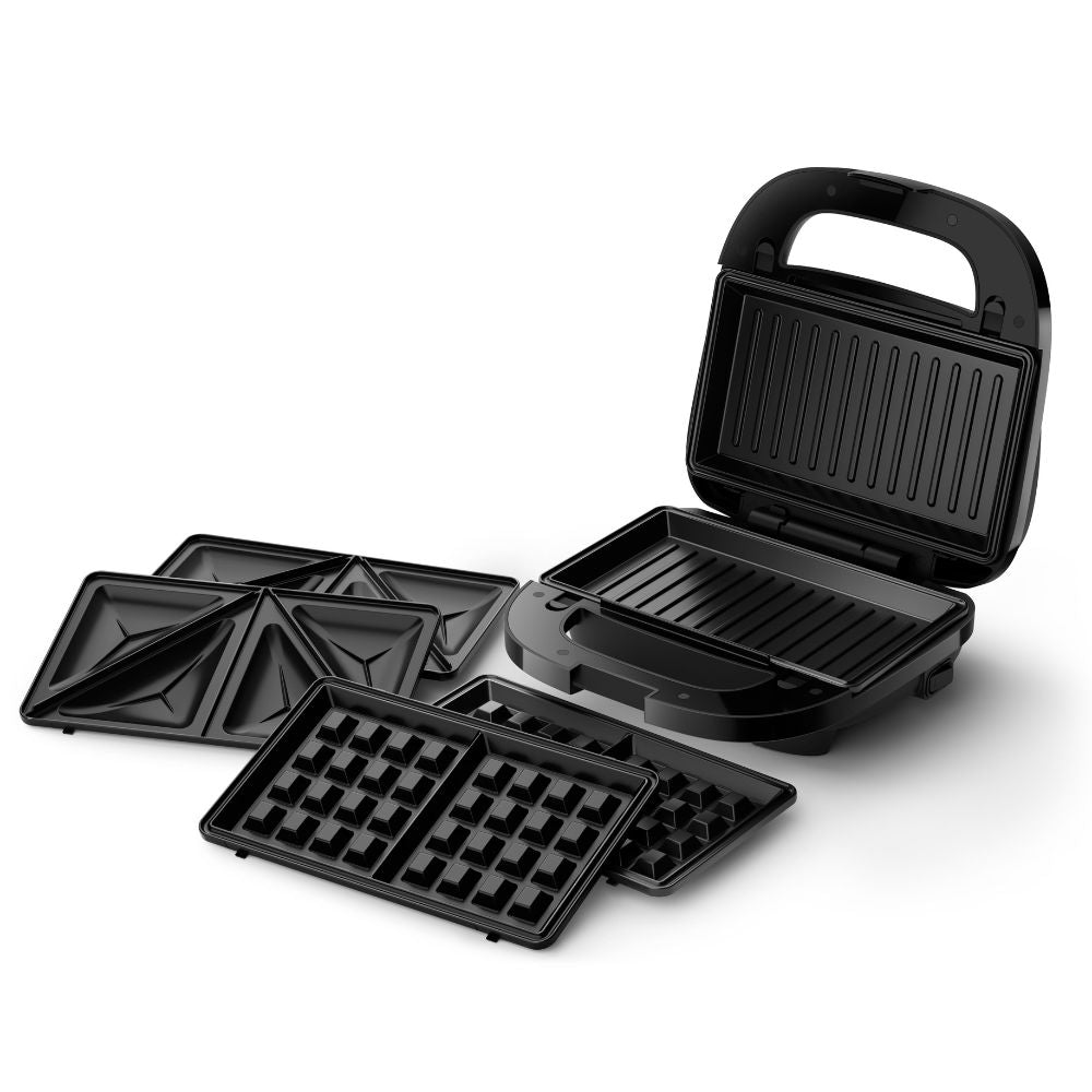 Sandwichera Philips HD2350/80 3 En 1 Paninis Waffles Y Sándwiches Philips8#Negro