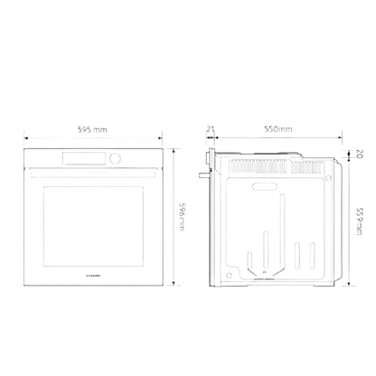 Horno Empotrado NV7B4020ZAK/ZS con Conexión Wi-Fi 76 Lts Samsung