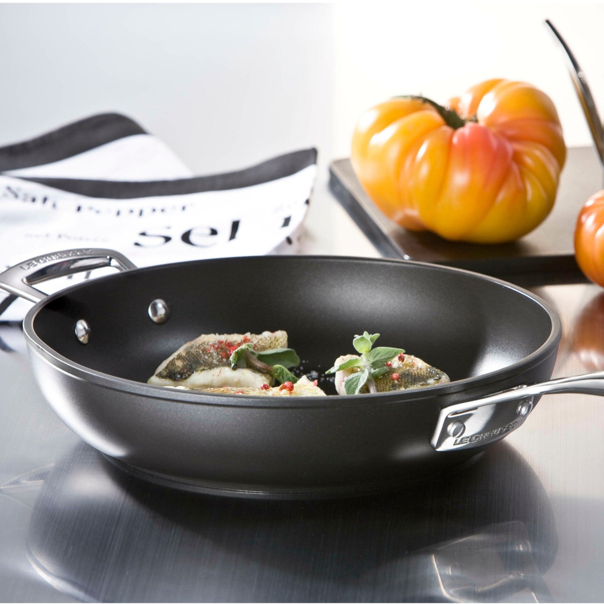 Sartén Alta Con Asa TNS 28 Cm Le Creuset2#Negro