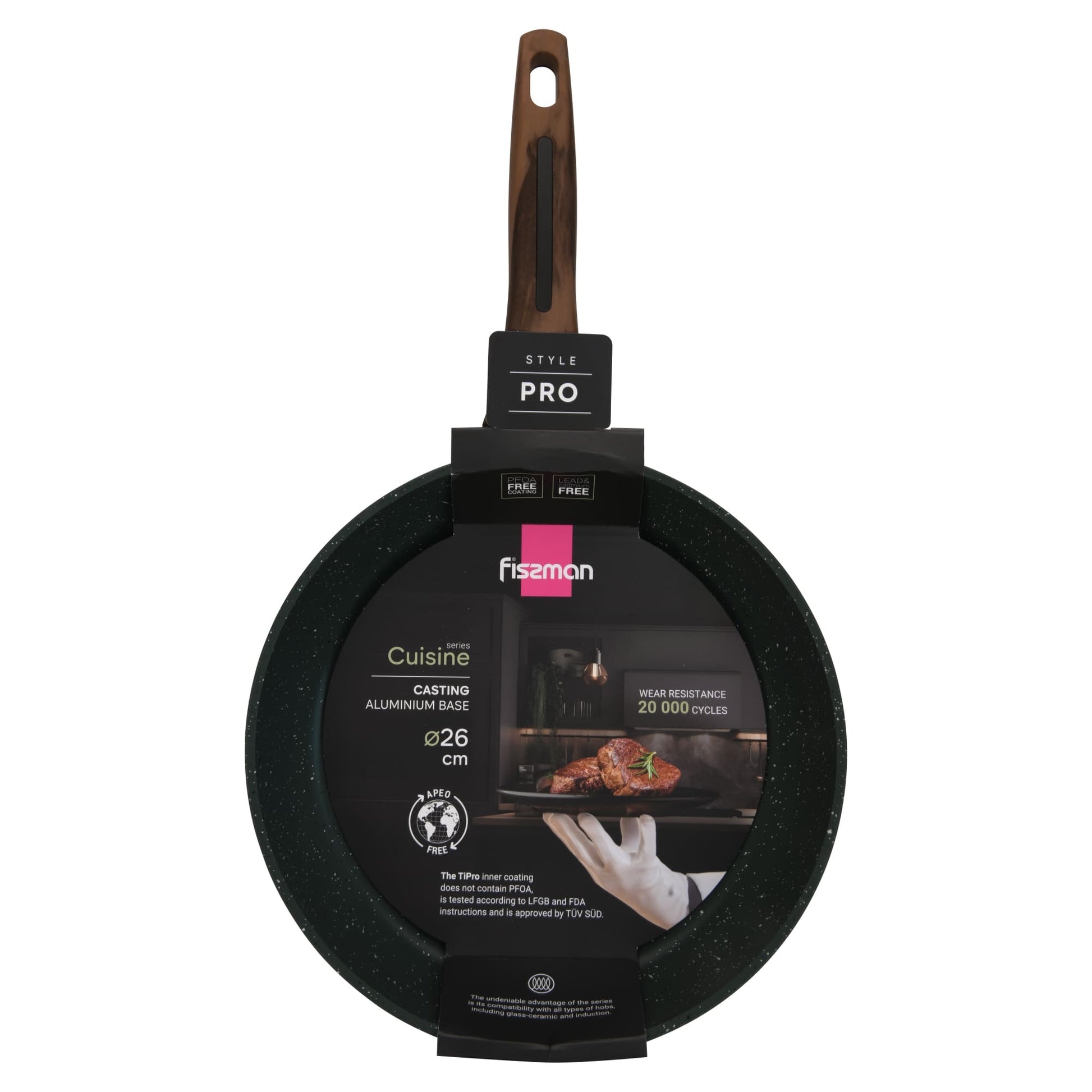 Sartén Antiadherente 20cm Cuisine con fondo de induccion Fissman-Sartenes