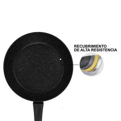 Sartén Antiadherente 22cm Angela con fondo de inducción Fissman-Sartenes