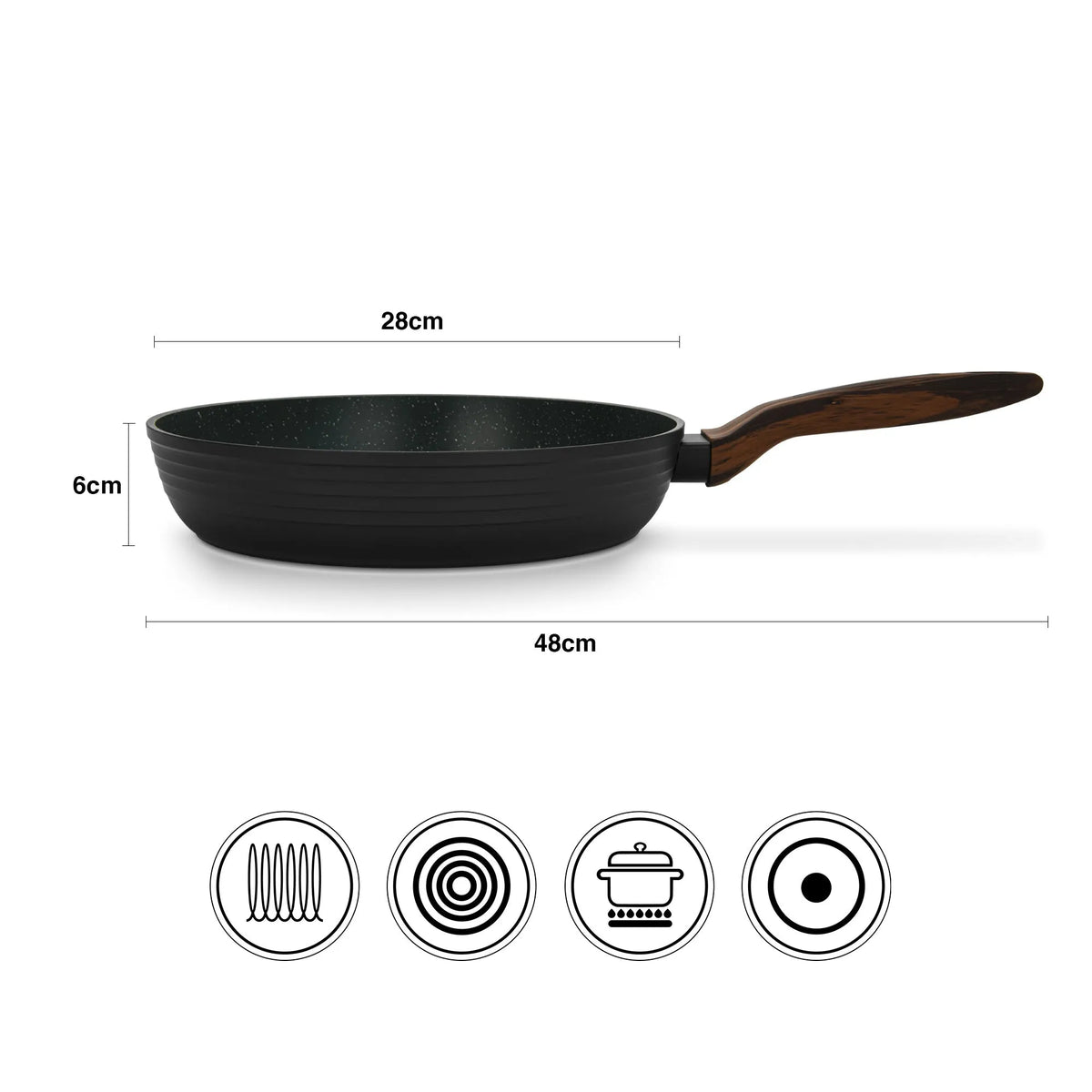 Sartén Antiadherente Cuisine Pro Set Fissman-Sartenes