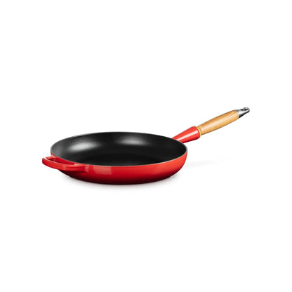 Sartén Mango Madera Signature 28 cm Cereza Le Creuset-Sartenes