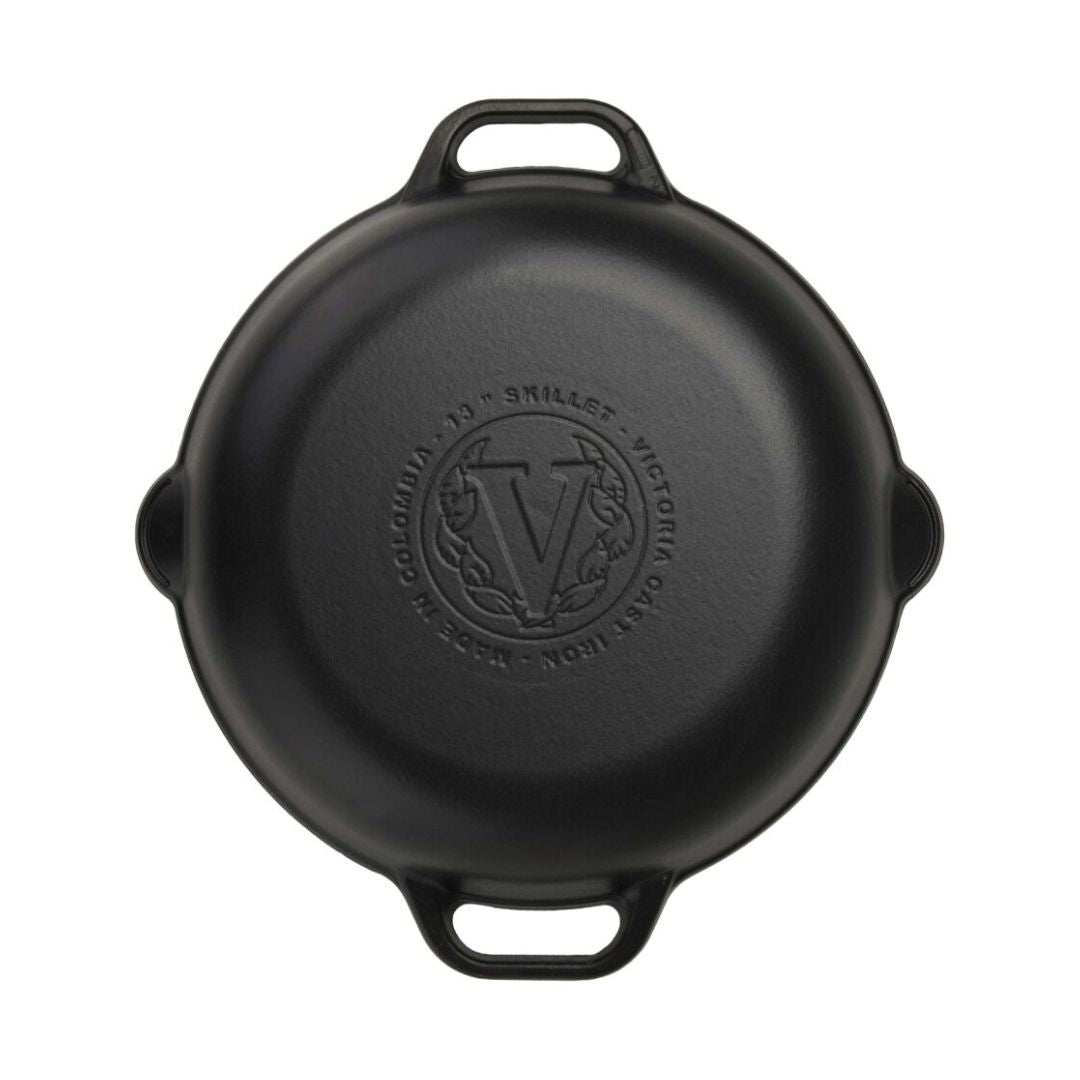 Sartén Paellera 33 cm Curado Victoria9#Negro