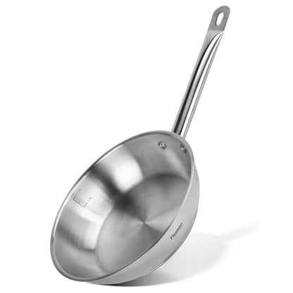 Sartén Professional Acero Inoxidable 24x6 cm Fissman-Sartenes