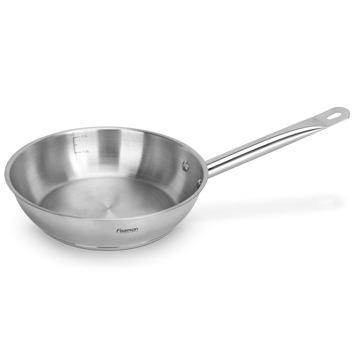 Sartén Professional Acero Inoxidable 24x6 cm Fissman-Sartenes