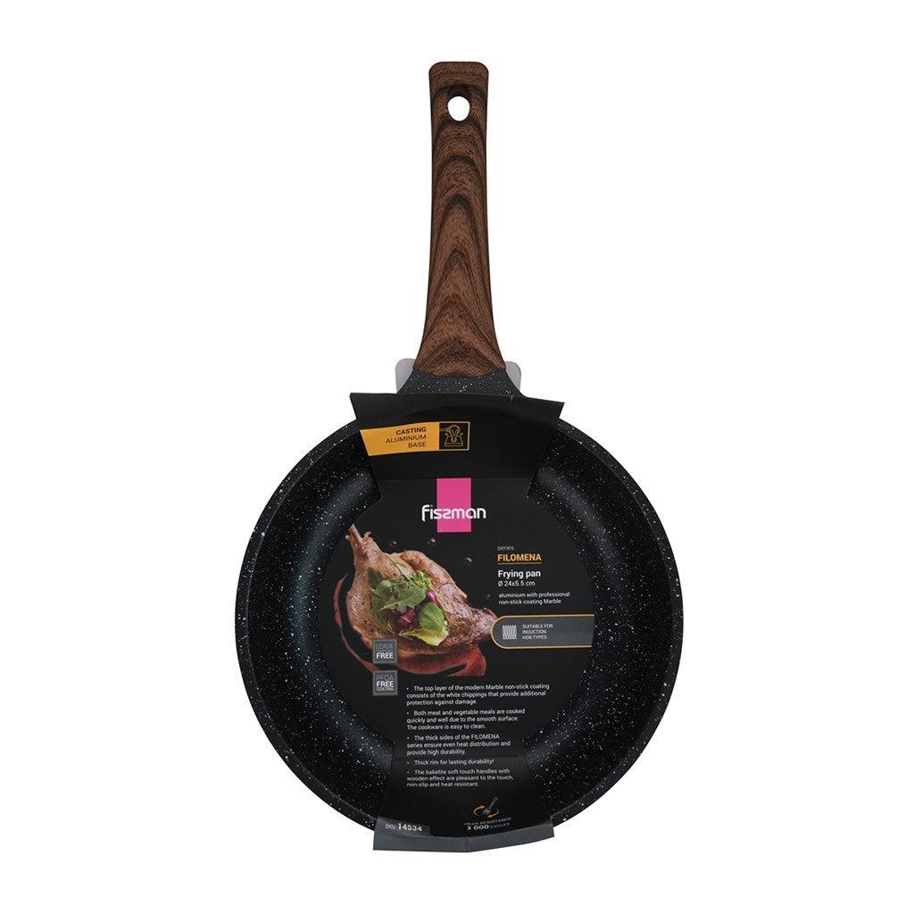 Sarten Sin Tapa Filomena 24 Cms Fissman8#Negro