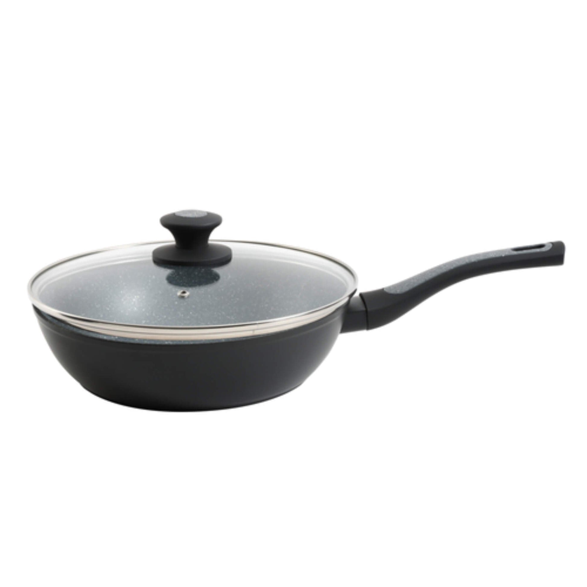 Sartén Wok Aluminio con Tapa Bastone 26 cm Oster2#Gris